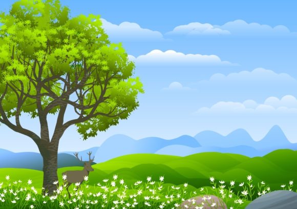 4 Nature Illustration Backgrounds: Elevate Your Projects