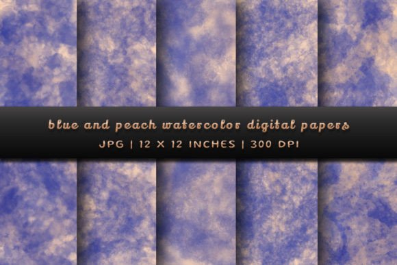 Blue and Peach Watercolor Backgrounds: A Designer's Guide
