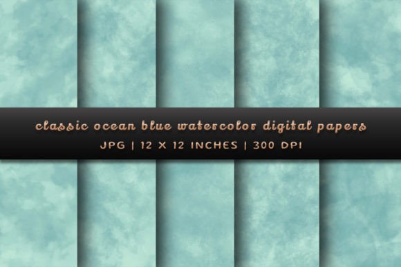 Classic Ocean Blue Backgrounds: Your Versatile Design Foundation
