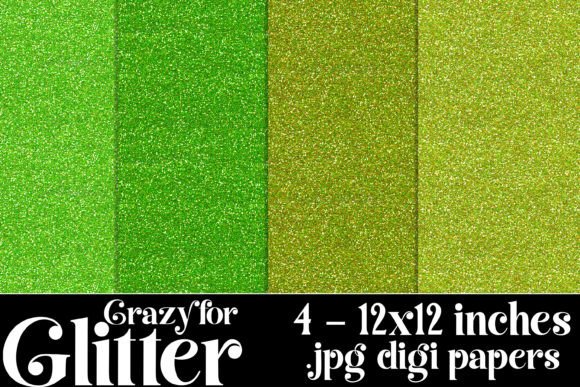 Crazy for Glitter Backgrounds, Green 2: A Designer's Guide