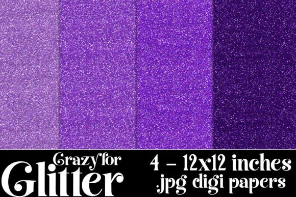 Crazy for Glitter Backgrounds, Purple 2: A Designer's Guide