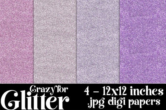 Crazy for Glitter Backgrounds, Purple: Elevate Your Digital & Print Projects