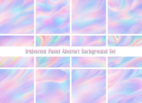 Elevate Your Visuals with Iridescent Pastel Abstract Backgrounds