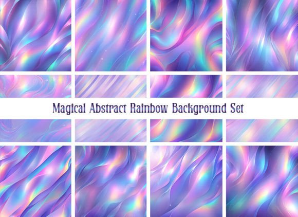 Magical Rainbow Abstract Backgrounds: Elevate Your Designs