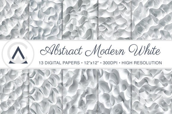 Modern Abstract White Art Backgrounds for Your Projects