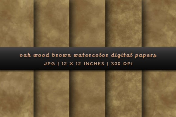 Oak Wood Brown Watercolor Backgrounds: Natural Elegance