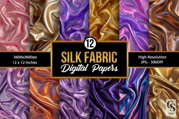 Silk Fabric Digital Paper Backgrounds: Your Design Secret Weapon
