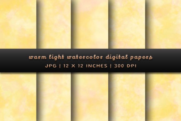 Warm Light Watercolor Backgrounds: A Cozy Glow for Your Designs