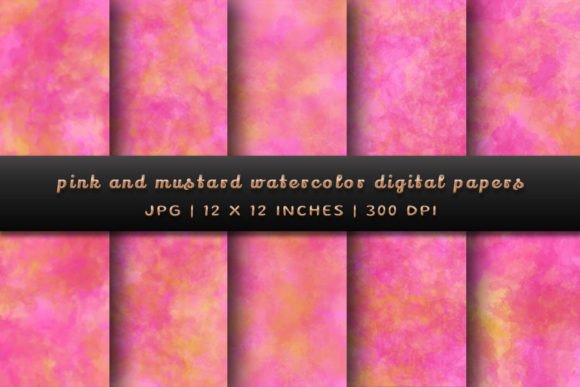 Warm & Welcoming: The Appeal of Pink and Mustard Watercolor Backgrounds