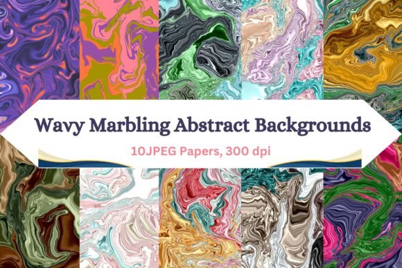 Wavy Marble Flow Abstract Backgrounds: A Designer's Guide
