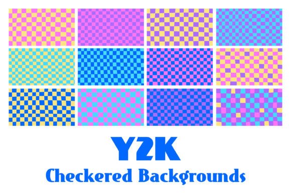 Y2K Checkered Backgrounds: A Modern Throwback for Dynamic Design